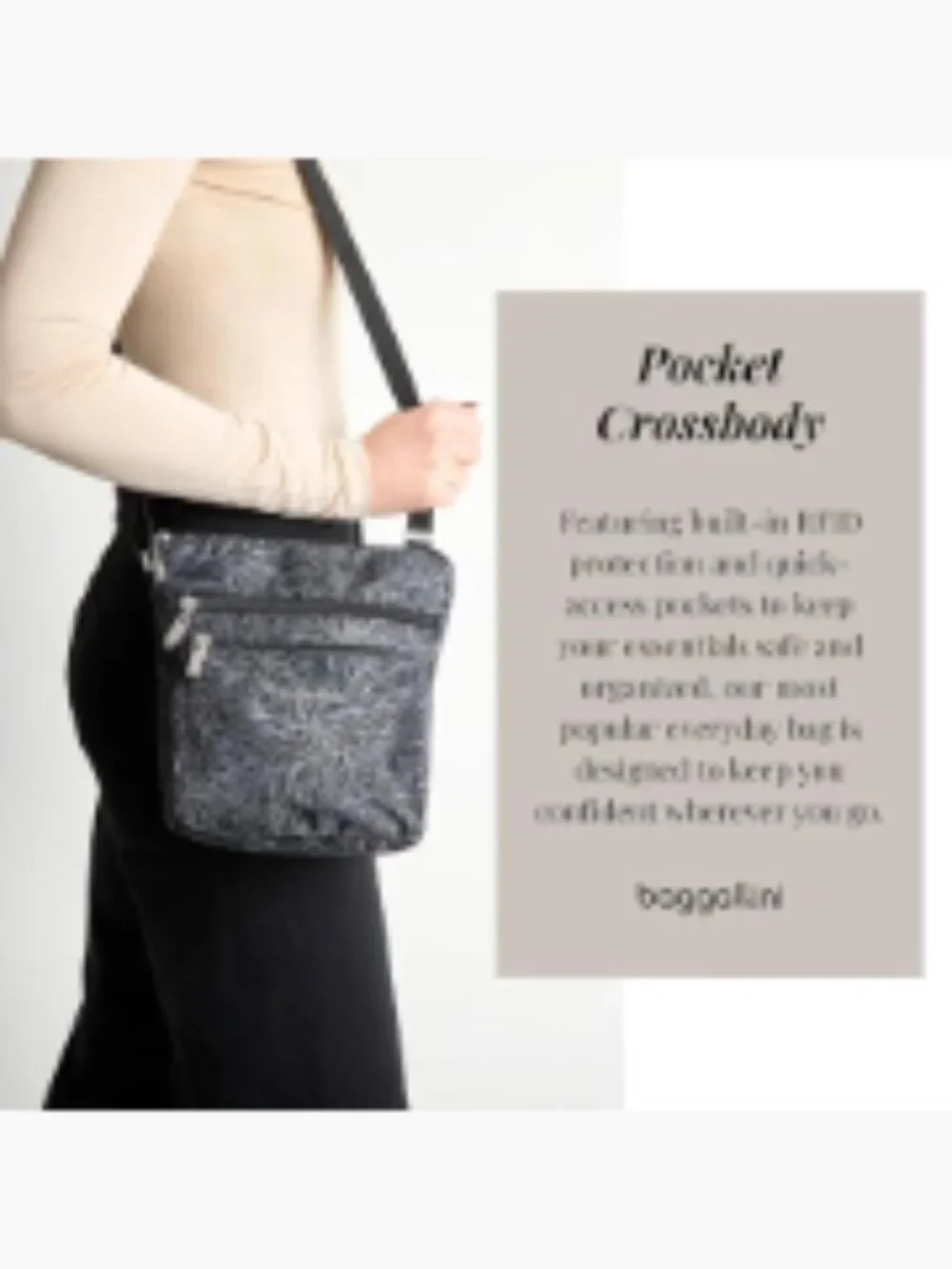 Small Crossbody Bag for Women Lightweight Nylon Water-resistant Travel Purse